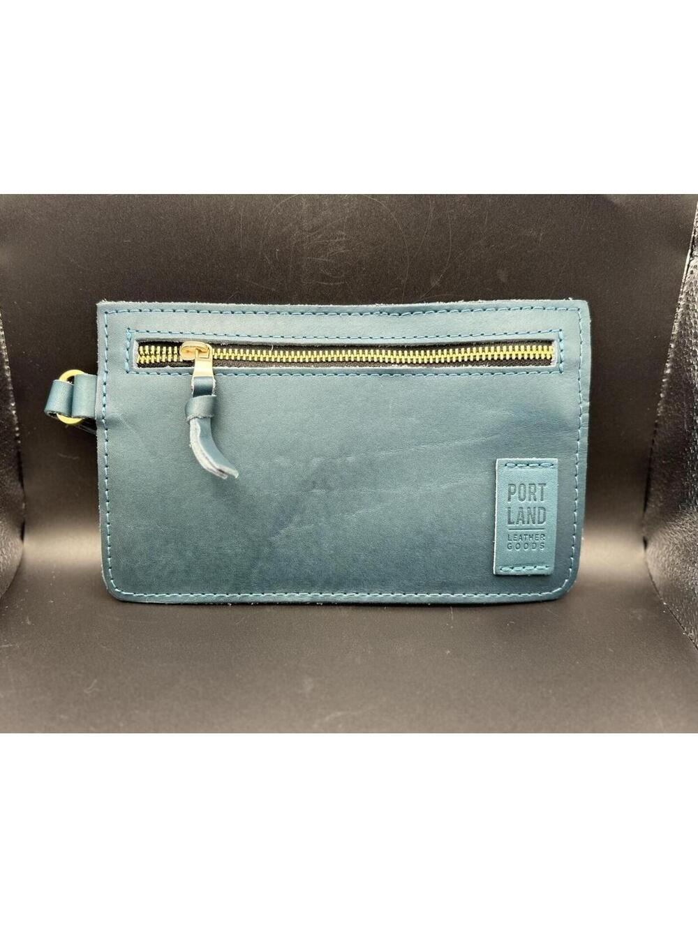 Portland Leather Goods Adriana Wristlet in Peacock (I think)
